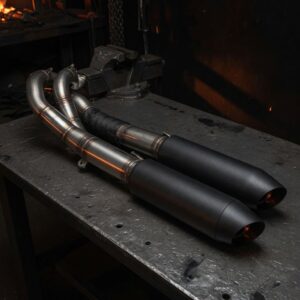 Placeholder photograph for 2-into-1 exhaust. Not a claim of stock or fitment.