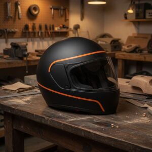 Placeholder photograph for Open-face helmet. Not a claim of stock or fitment.